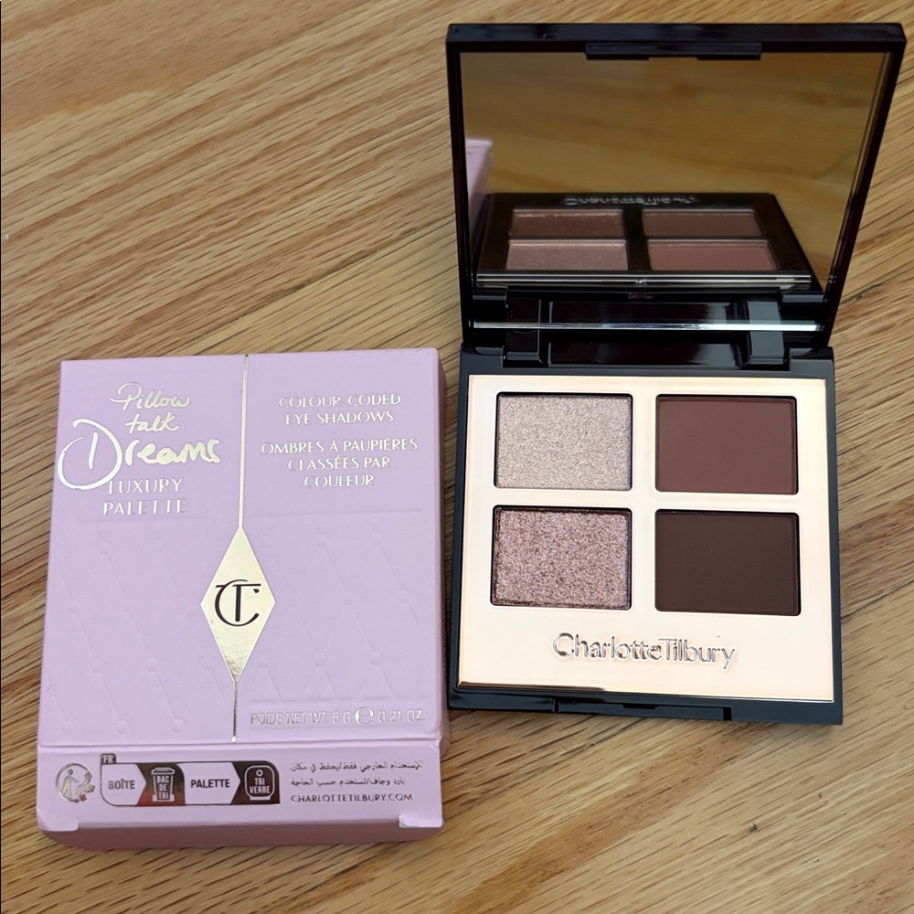 Charlotte Tilbury Pillow Talk Dreams Jewel Pots Eyeshadow  in Pink and Gold-NIB